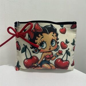 Betty Boop Cartoon Print Makeup Bag